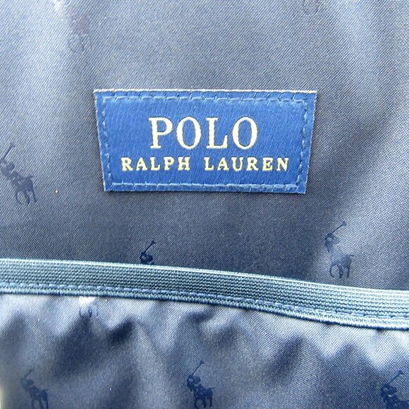 Polo Ralph Lauren Polo Bear Red Navy Plaid Check Backpack School Travel - Picture 13 of 16